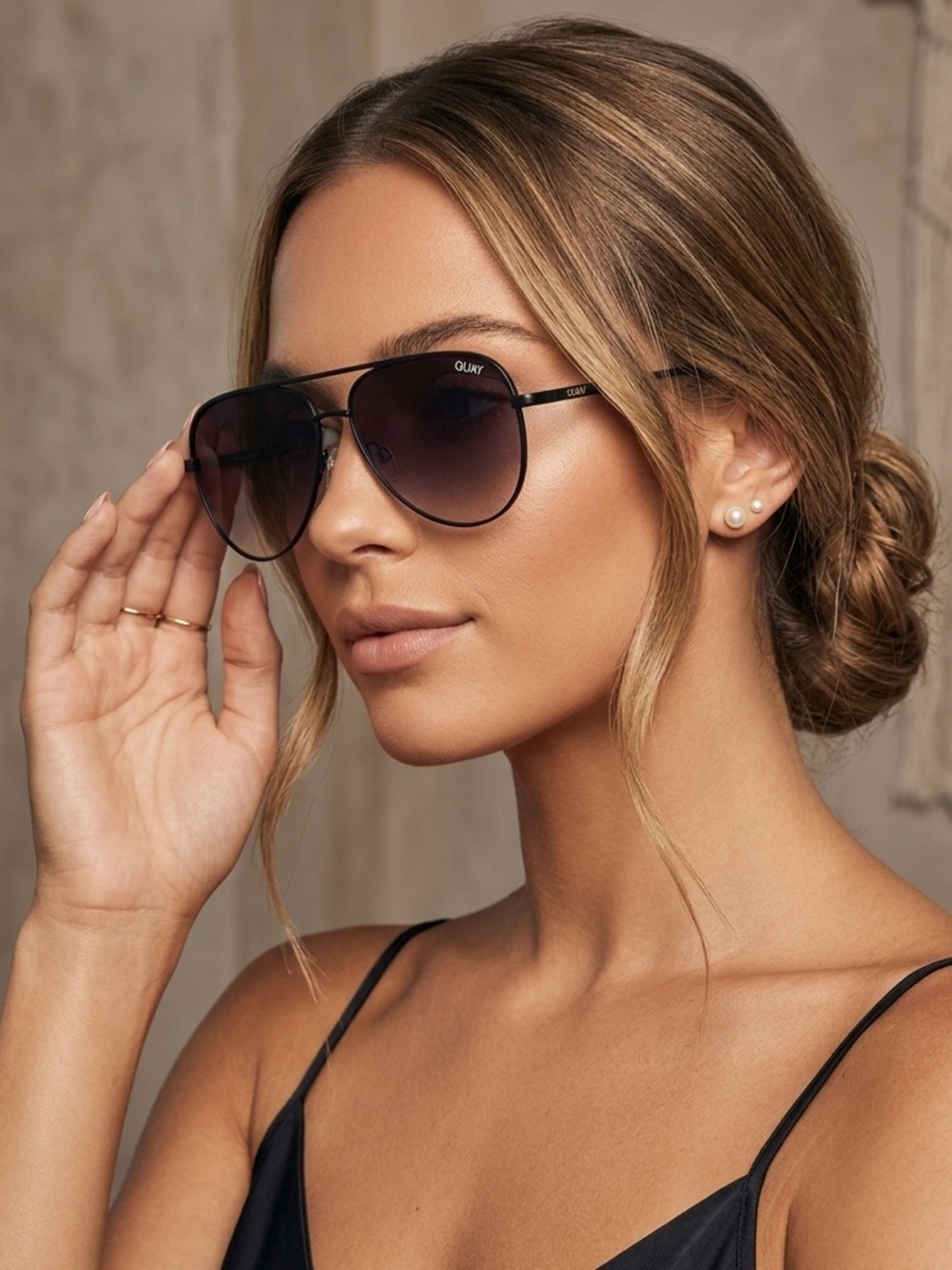 Quay Australia High Key Aviator Sunglasses